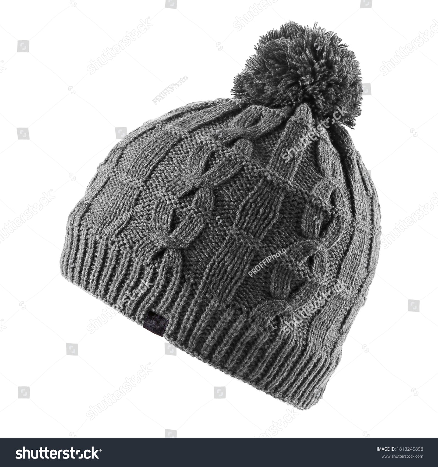 Black wool toque