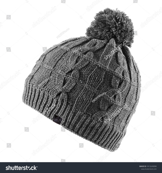 Black wool toque
