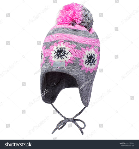 Pink wool toque